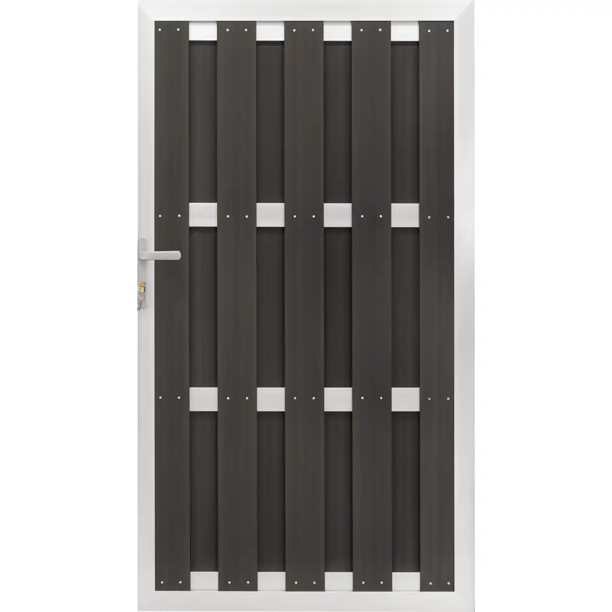 Bild 1 von WPC-Tür Aluminium Anthrazit 180 cm x 100 cm