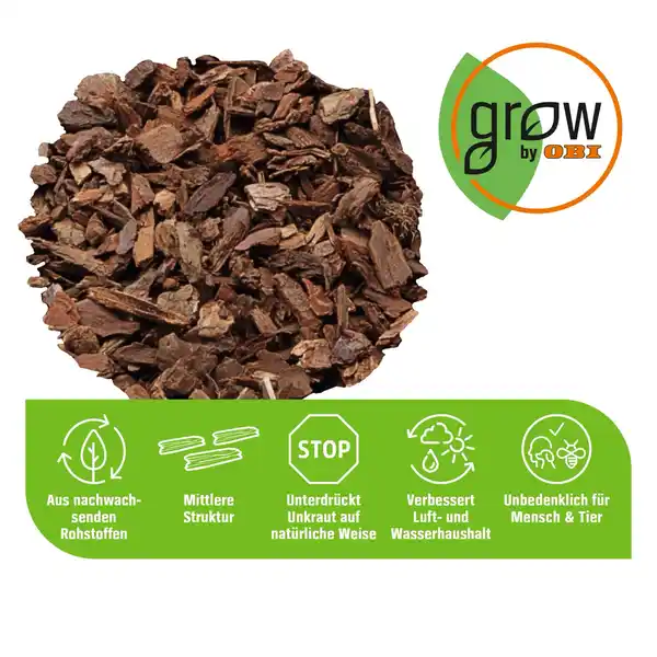 Bild 4 von GROW by OBI Pinienrinde mittel 15-25mm, 45l