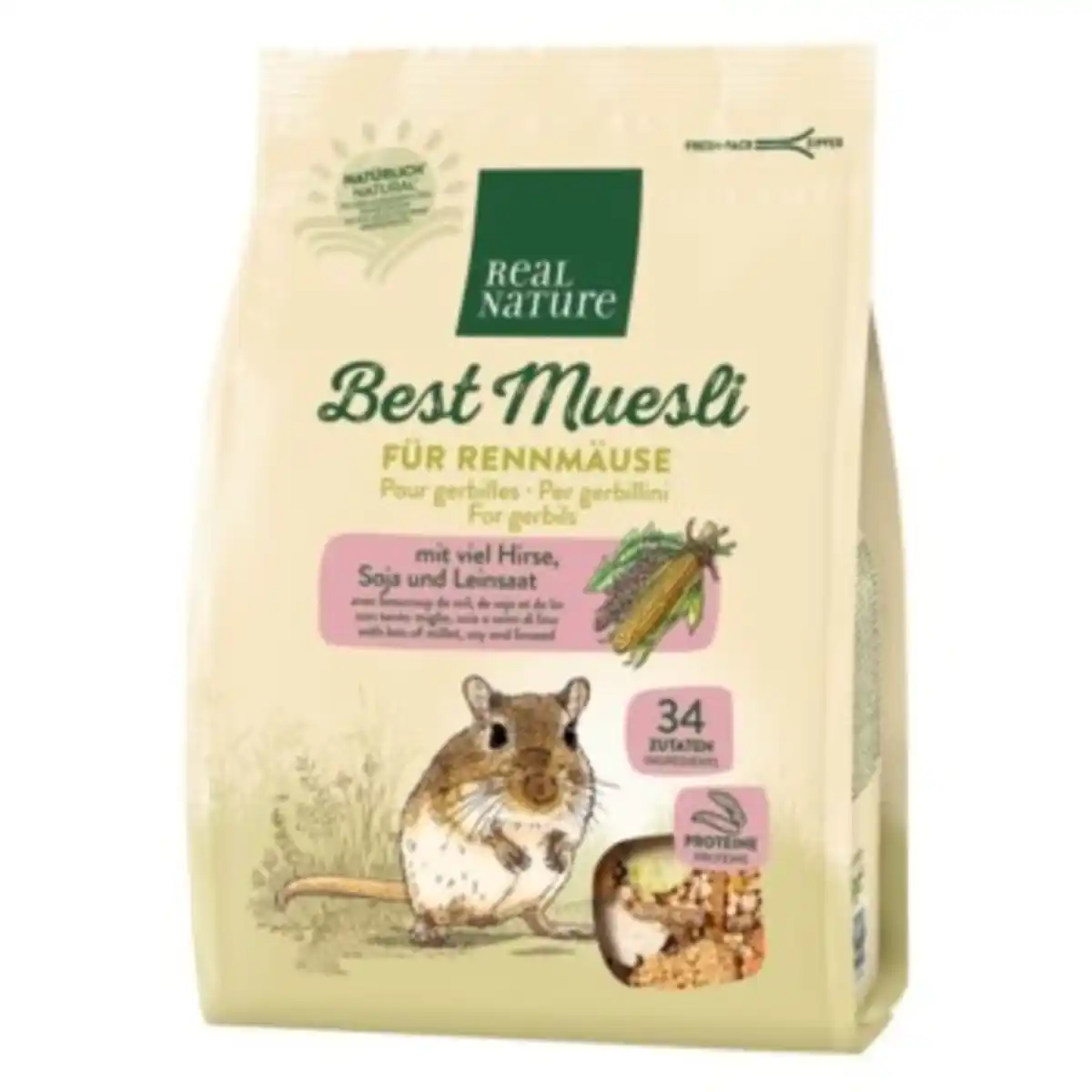 Bild 1 von REAL NATURE „Best Muesli“ für Rennmäuse 500g