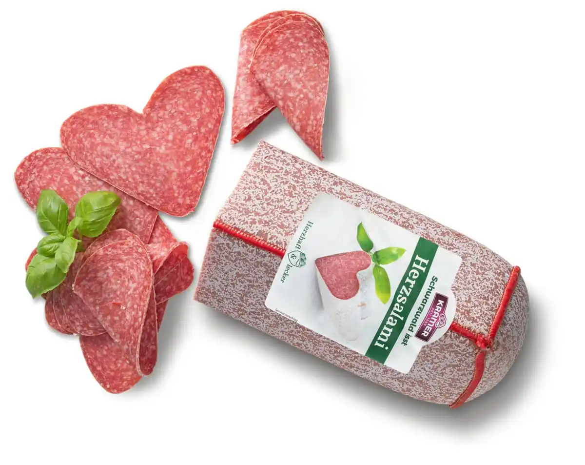Bild 1 von KRAMER Salami in Herzform, 100 g