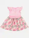 Bild 2 von Baby Mädchen Kleid mit Alloverprint Rosa