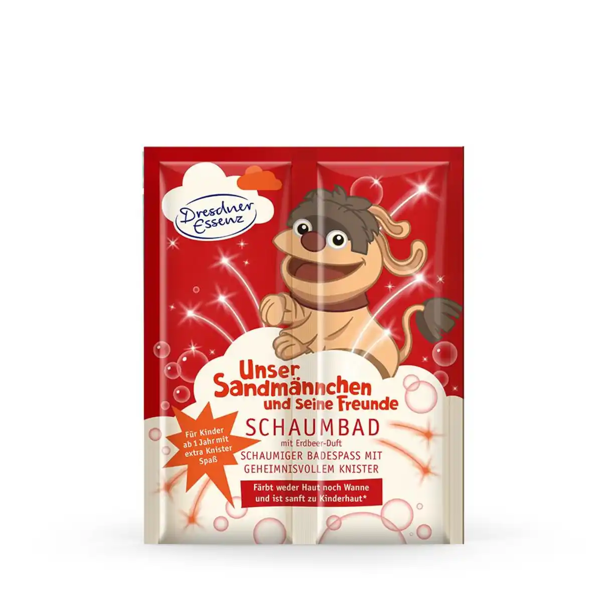 Bild 1 von Dresdner Essenz Schaumbad + Knister Erdbeerduft, 1 Stk