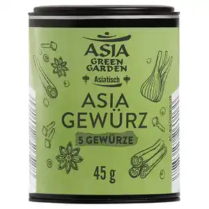 ASIA GREEN GARDEN Asian Spice Mixes 45 g, 5 Gewürze