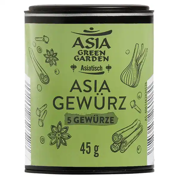 Bild 1 von ASIA GREEN GARDEN Asian Spice Mixes 45 g, 5 Gewürze