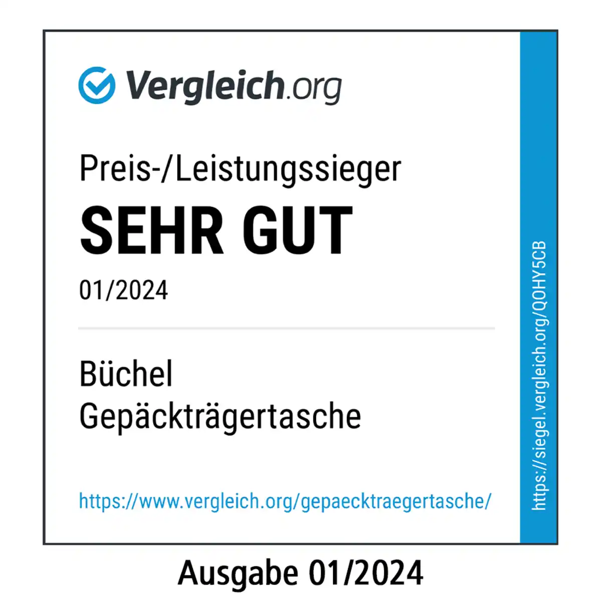 Bild 3 von Wasserdichte Fahrradtasche - Merlot