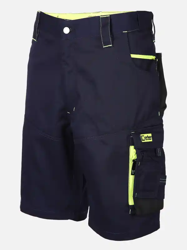 Bild 1 von Herren Arbeitsshorts mit Neondetails Blau
