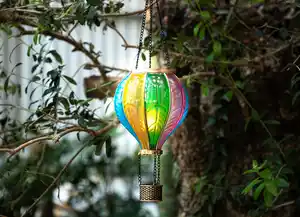 Solar-Heißluftballon 14x45cm Warmweiß