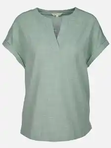 Damen Blusenshirt mit Karos Grün