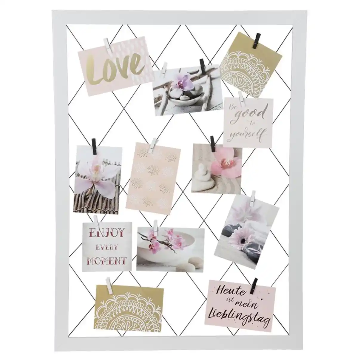 Bild 1 von Holz-Multirahmen mit Mini-Klammern 75x55x1,5cm