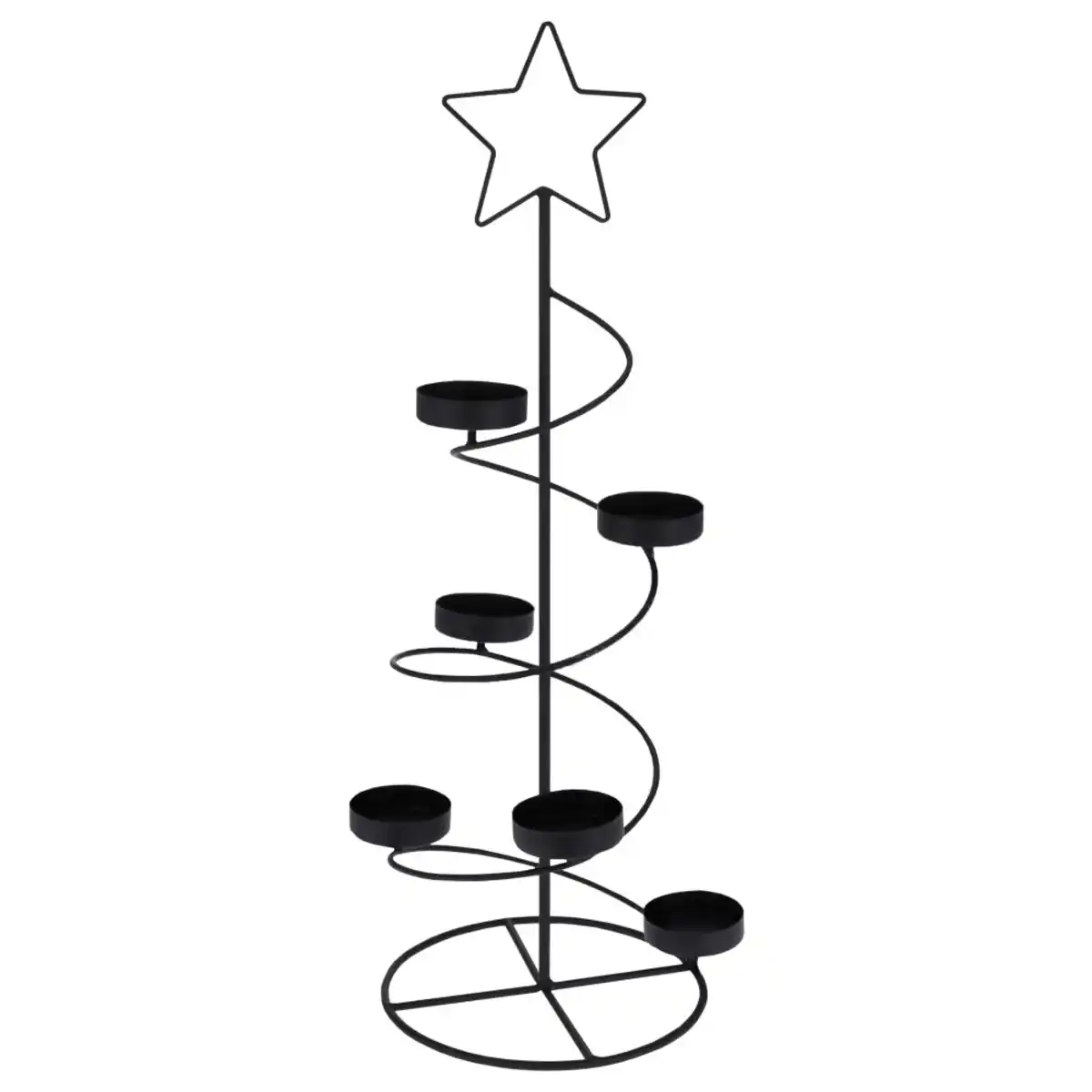 Bild 1 von Teelichthalter tannenbaumförmig 50 cm für sechs Teelichter