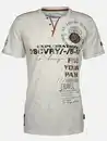 Bild 1 von Herren Henleyshirt mit Front-und Backprint Weiß