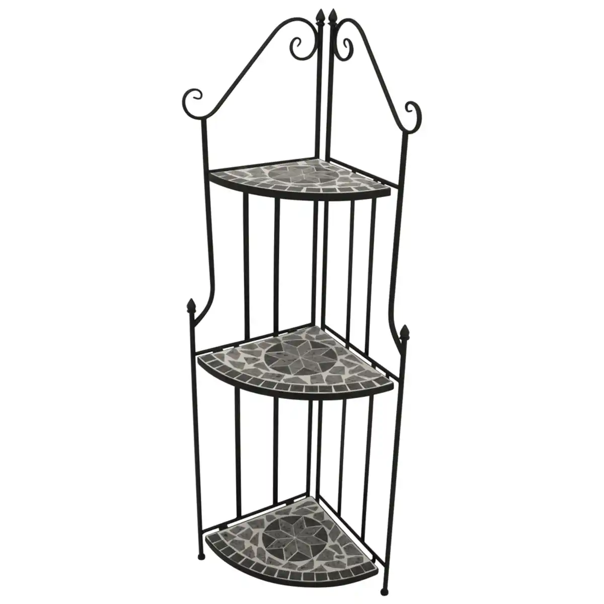 Bild 1 von Eckregal Mosaik-Optik in Grau