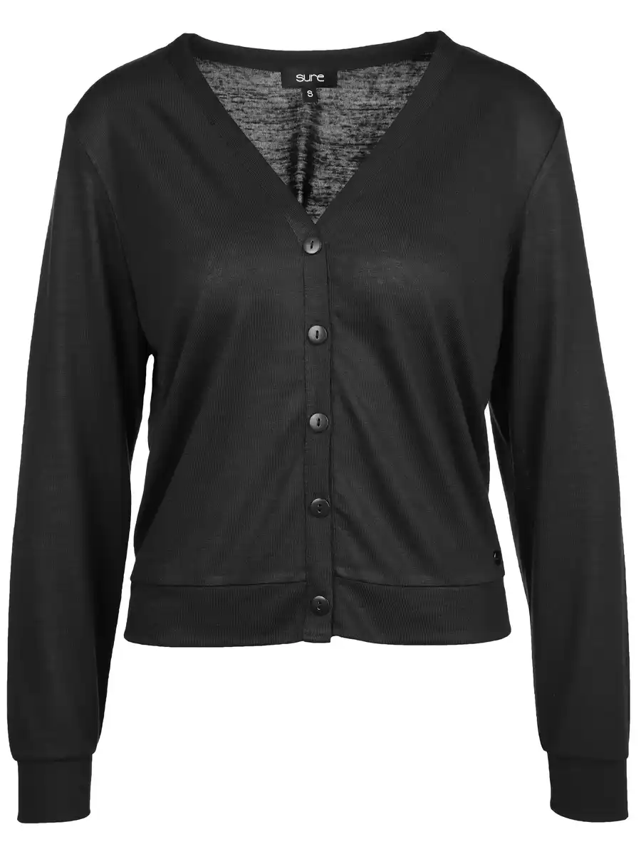 Bild 1 von Damen Cardigan mit V-Ausschnitt Schwarz