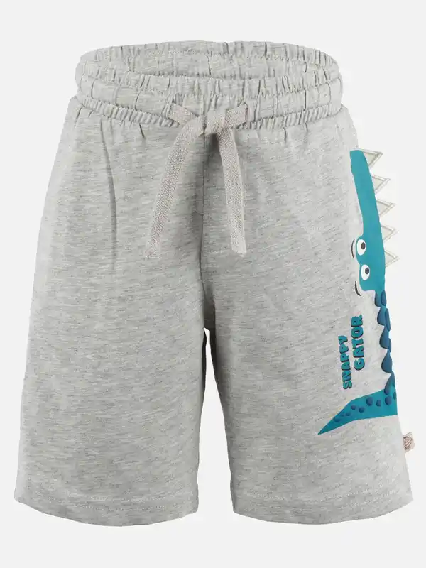 Bild 1 von Jungen Sweatshorts mit Krokodil Grau