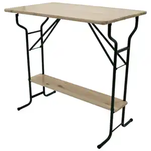 Stehtisch 113 cm klappbar Massivholz lackiert