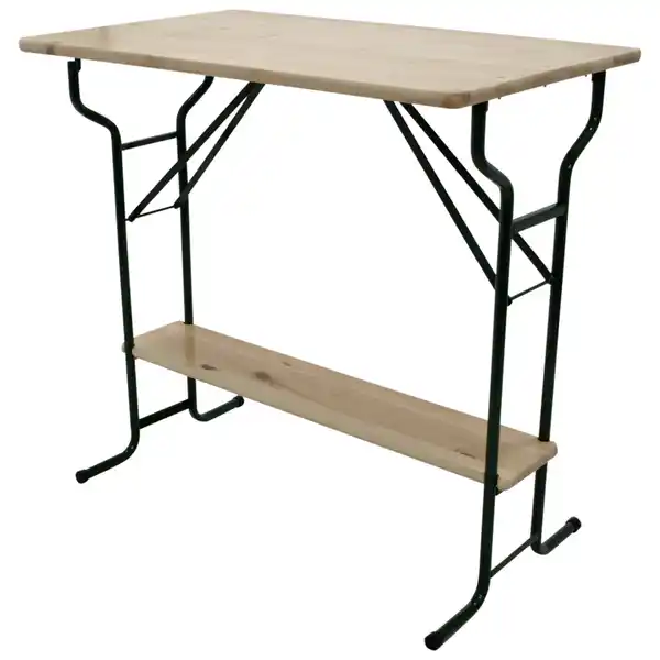 Bild 1 von Stehtisch 113 cm klappbar Massivholz lackiert