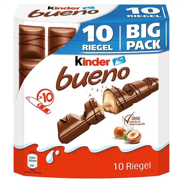 Bild 1 von FERRERO Kinder Bueno 10er 215 g