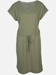 Damen Jerseykleid mit Bindeband Salbei
