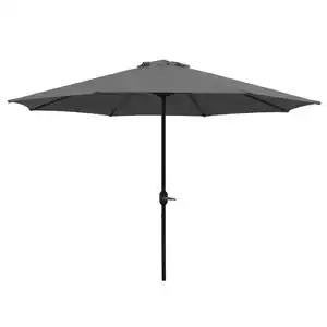 Sonnenschirm mit Knickfunktion Ø 300 cm Grau
