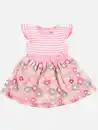 Bild 1 von Baby Mädchen Kleid mit Alloverprint Rosa