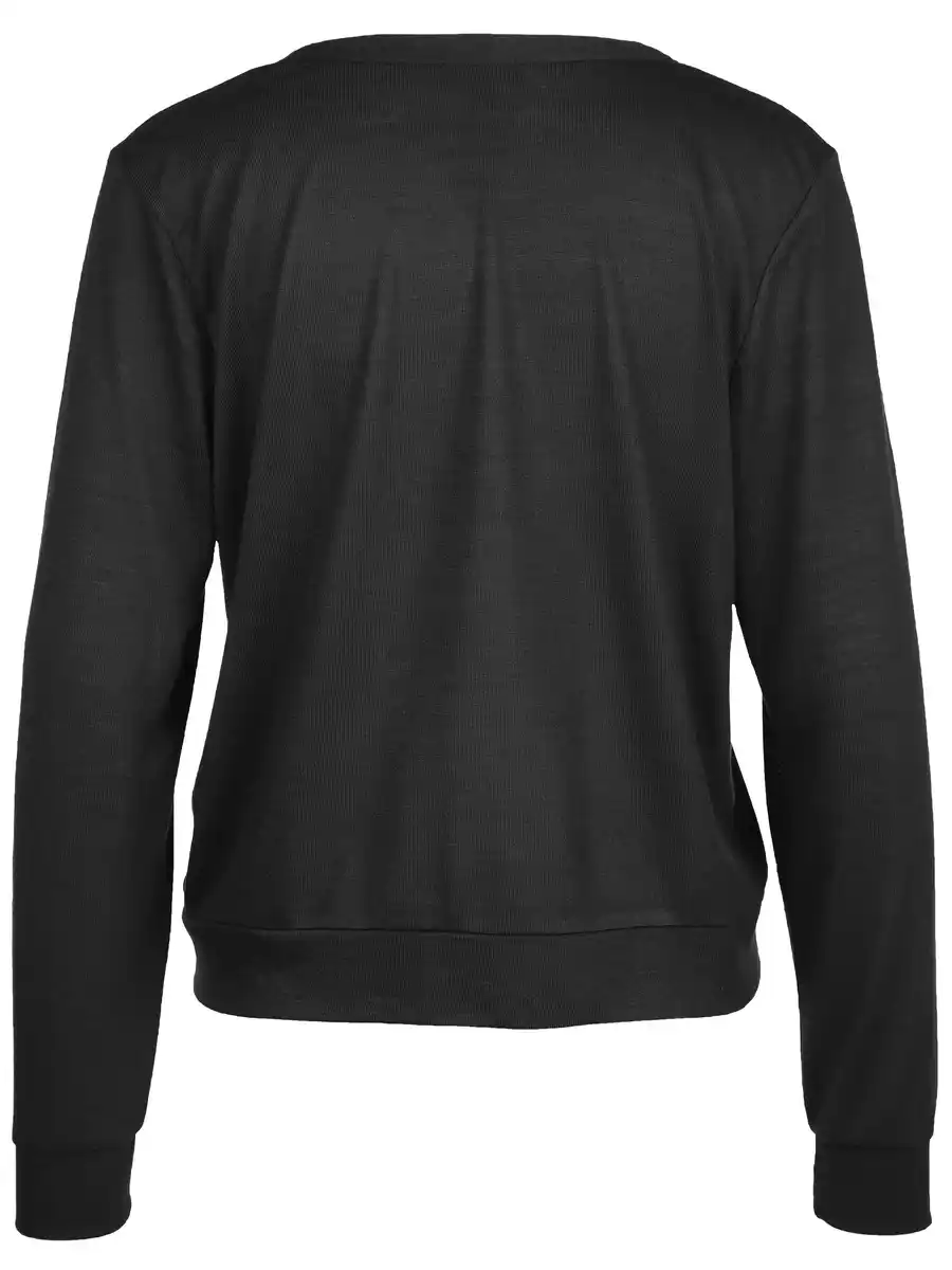 Bild 2 von Damen Cardigan mit V-Ausschnitt Schwarz