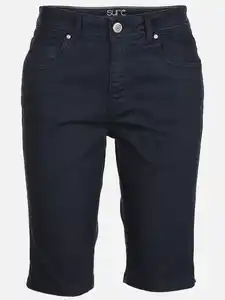 Damen Bermuda in Slim Fit Marine