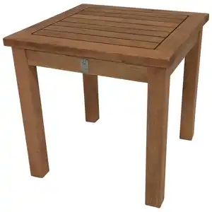 Beistelltisch 40 x 40 cm Eukalyptus geölt