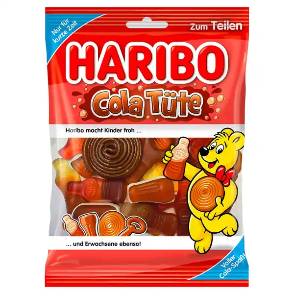 Bild 1 von HARIBO Meine Tüte 4-fach, Cola Tüte 175 g
