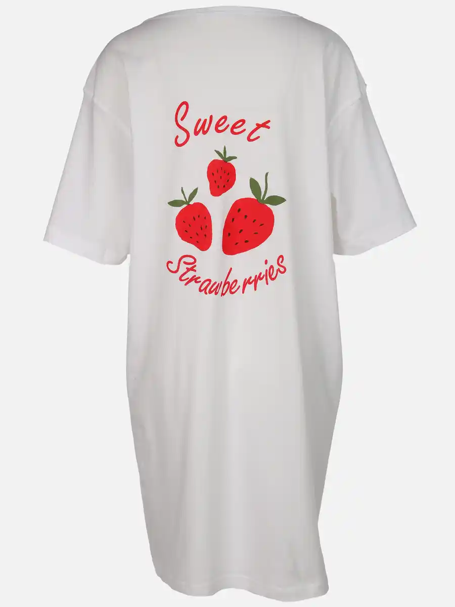 Bild 2 von Damen Oversize Nachthemd Weiß