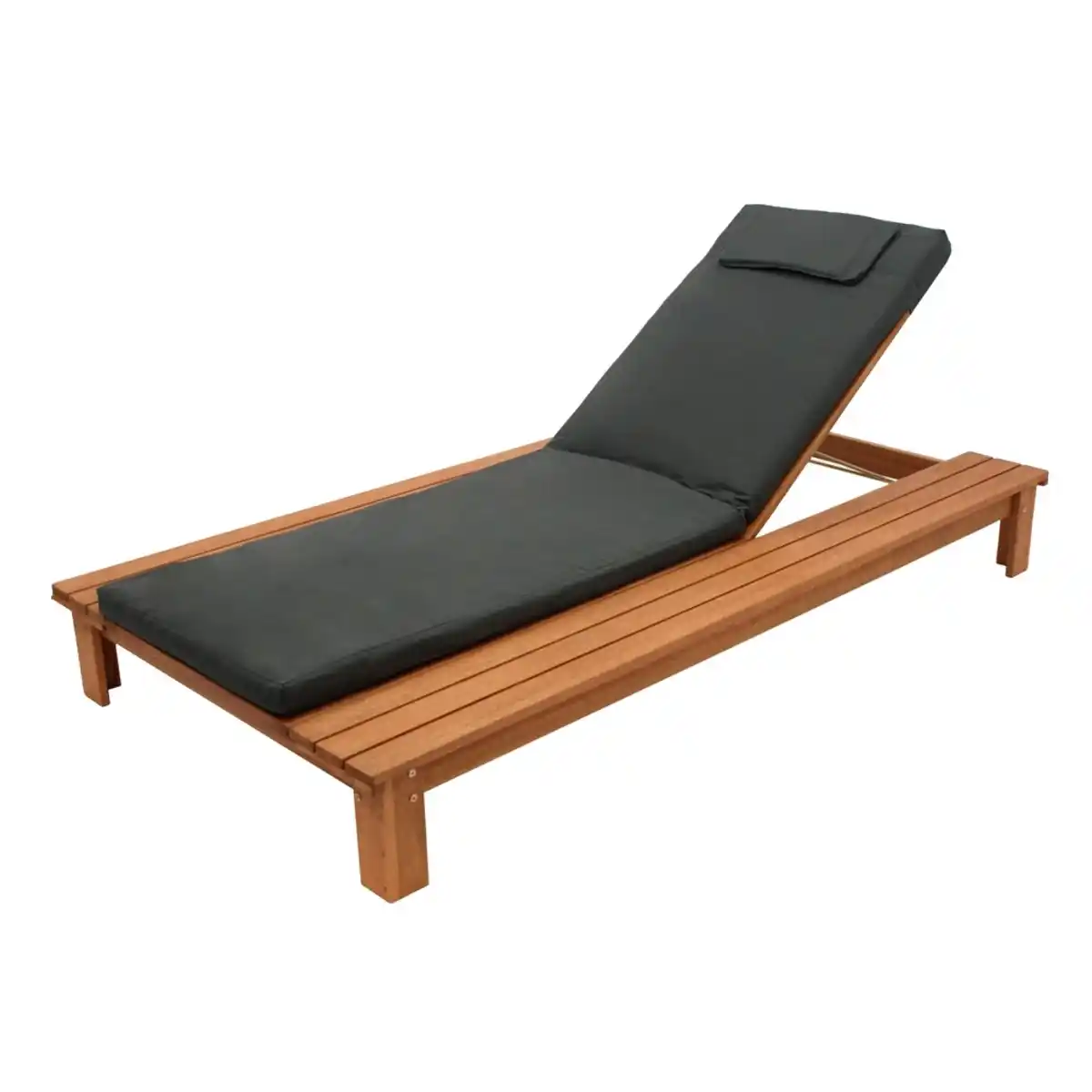 Bild 1 von Gartenliege Eukalyptusholz geölt mit Auflage