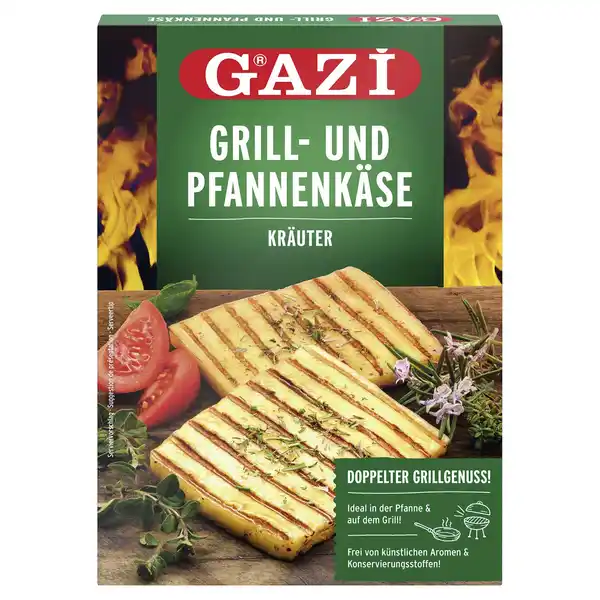 Bild 1 von GAZI Grill- & Pfannenkäse 200 g, Kräuter