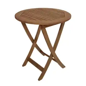 Klapptisch rund Ø 65 cm Eukalyptus geölt