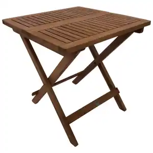 Klapp-Beistelltisch 50 x 50 x 50 cm Eukalyptus geölt