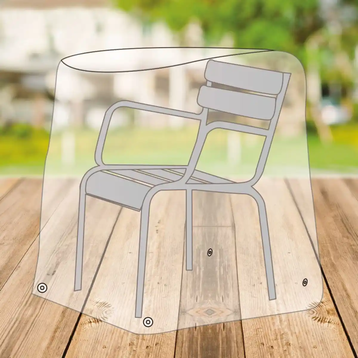 Bild 1 von Abdeckhaube für Gartenstuhl 80x100x70cm Anthrazit