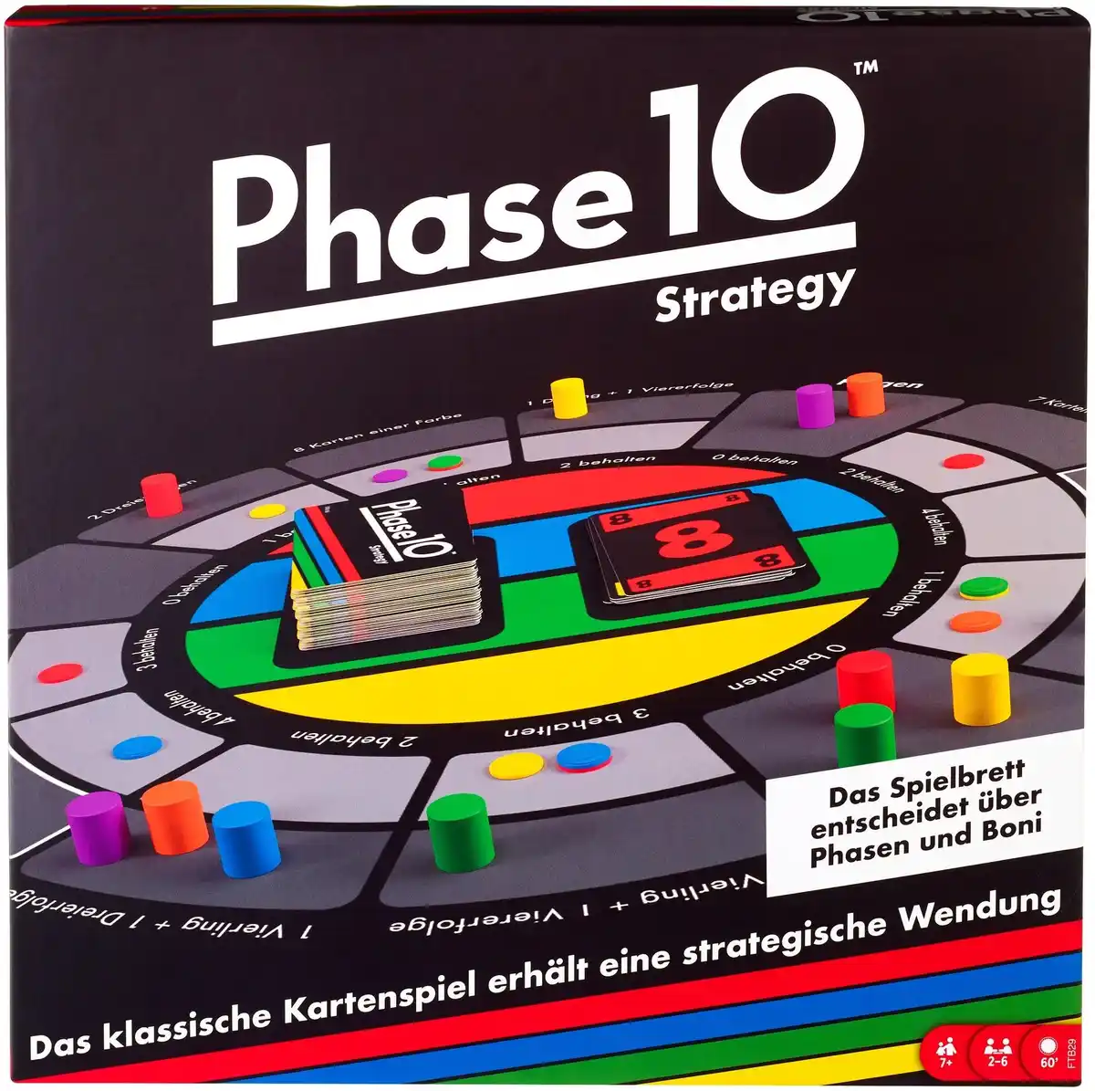 Bild 1 von Mattel Games Phase 10 Strategy Brettspiel, Gesellschaftsspiel, Familienspiel, 1 Stk