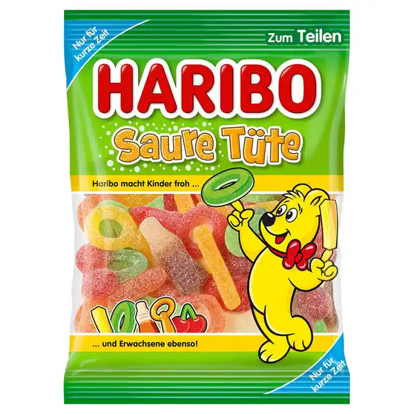 Bild 1 von HARIBO Meine Tüte 4-fach, Saure Tüte 175 g