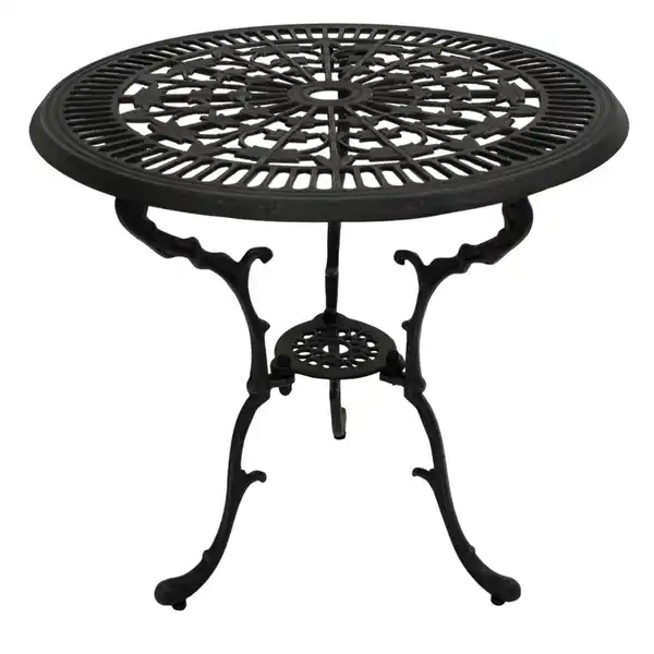 Bild 1 von Tisch Ø 70 cm rund Aluguss Antik-Grau