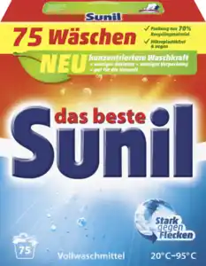 Sunil aktiv Vollwaschmittel Pulver 75 WL