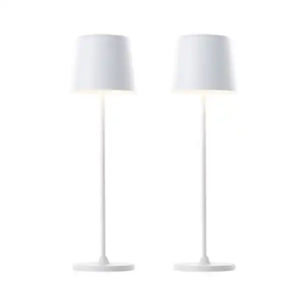 Bild 1 von LED-Akku-Tischleuchte Kaami, 2er-Set, weiß matt