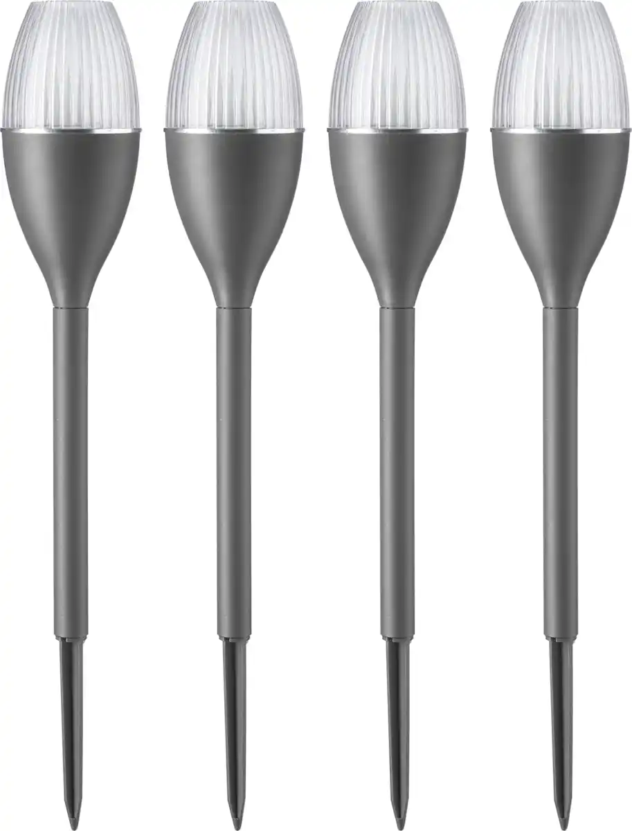 Bild 1 von IDEENWELT Solar-Gartenleuchten 4er-Set