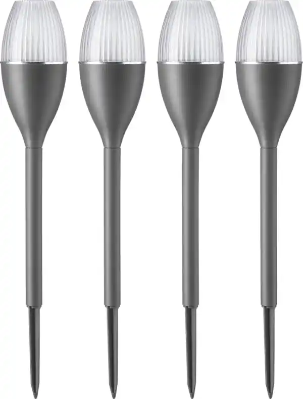 Bild 1 von IDEENWELT Solar-Gartenleuchten 4er-Set