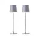 Bild 1 von LED-Akku-Tischleuchte Kaami, 2er-Set, grau matt