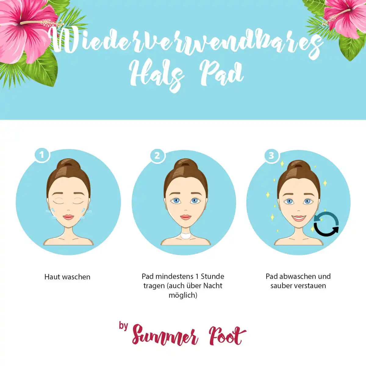 Bild 4 von Summer Foot Wiederverwendbares Hals-Pad