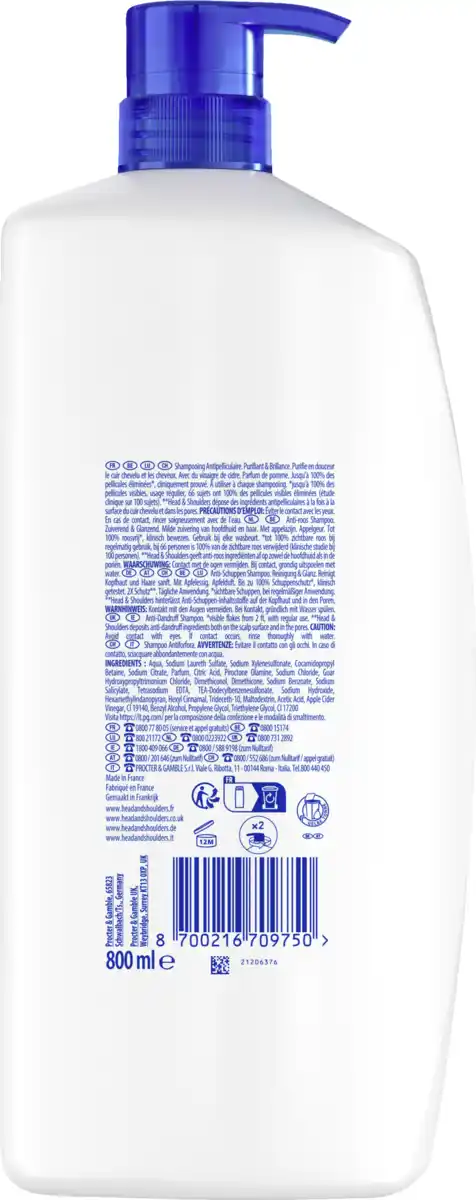 Bild 2 von head & shoulders Anti Schuppen Shampoo XXL, 800 ml