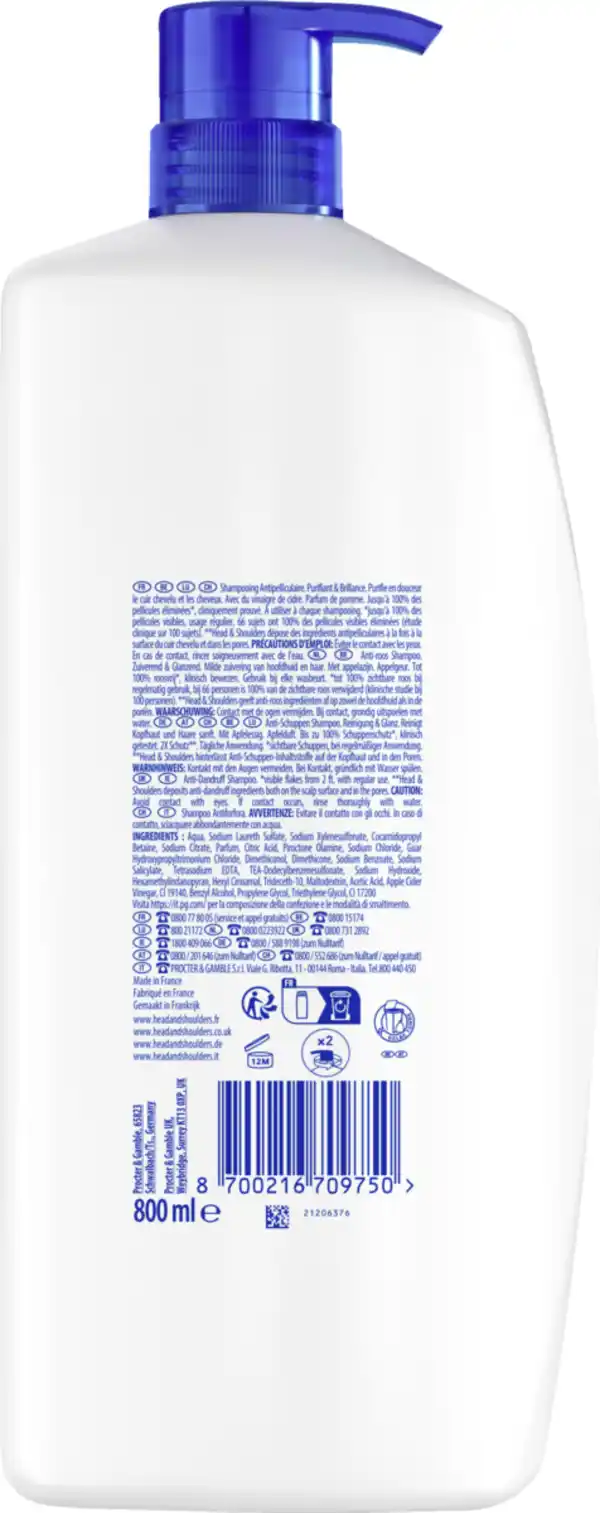 Bild 2 von head & shoulders Anti Schuppen Shampoo XXL, 800 ml