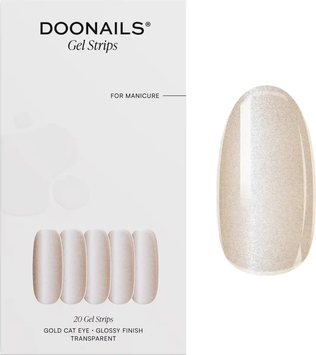 Bild 2 von Doonails UV Gel Strips Gold Cat Eye