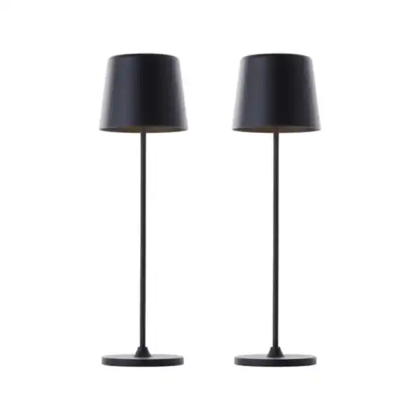 Bild 1 von LED-Akku-Tischleuchte Kaami, 2er-Set, schwarz matt