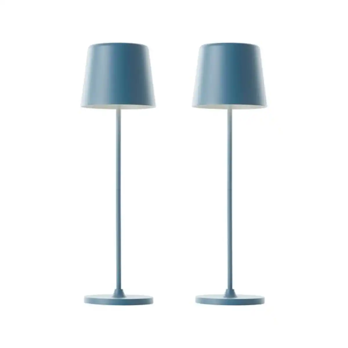 Bild 1 von LED-Akku-Tischleuchte Kaami, 2er-Set, nordisch blau matt
