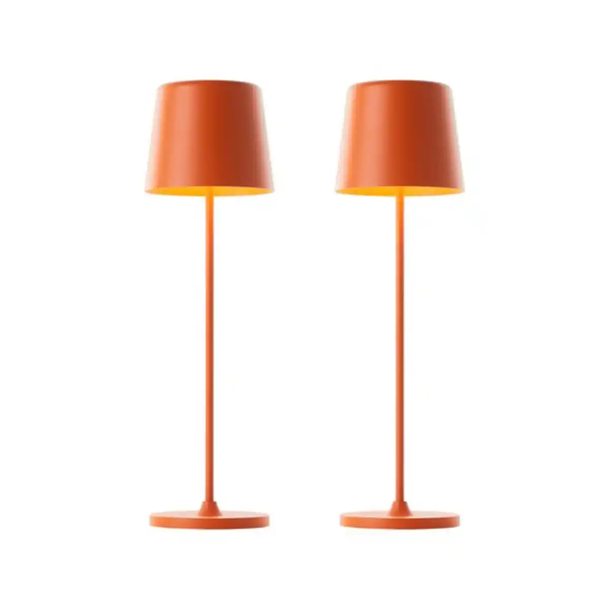 Bild 1 von LED-Akku-Tischleuchte Kaami, 2er-Set, orange matt