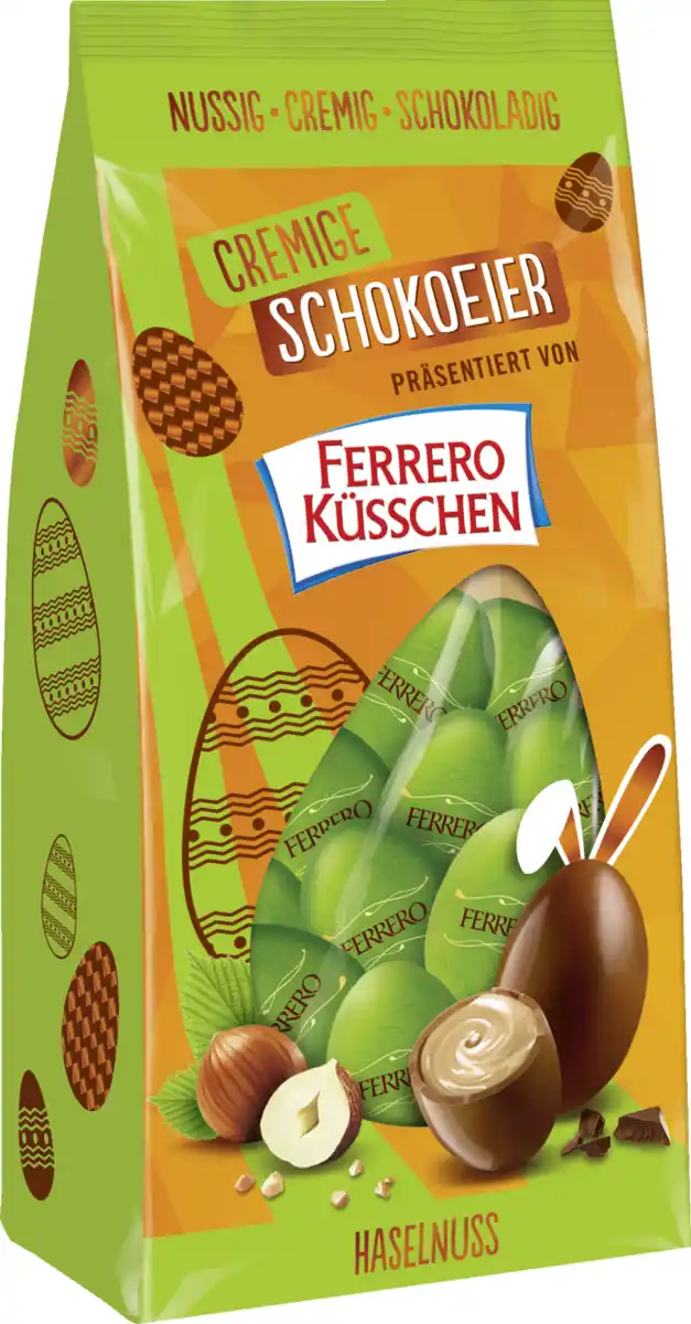 Bild 1 von Ferrero Küsschen Cremige Schokoeier Nussig Haselnuss, 100 g
